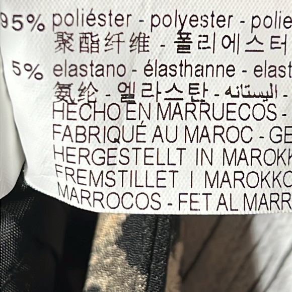 Zara basic animal print trouser pants size medium - Picture 9 of 9